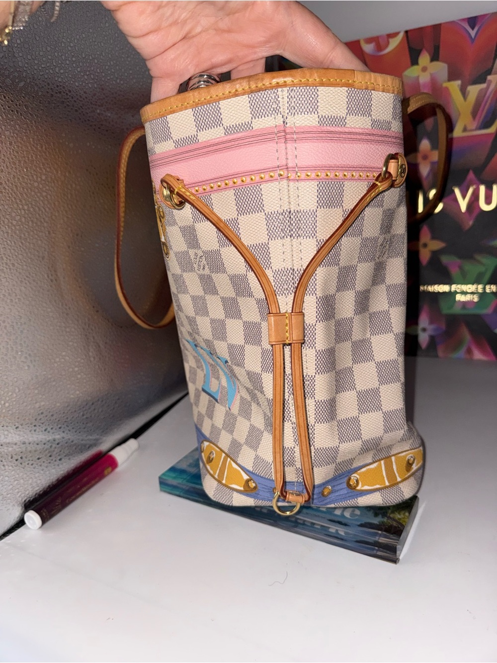 Louis Vuitton limited edition neverfull w pouch - Picture 7 of 12